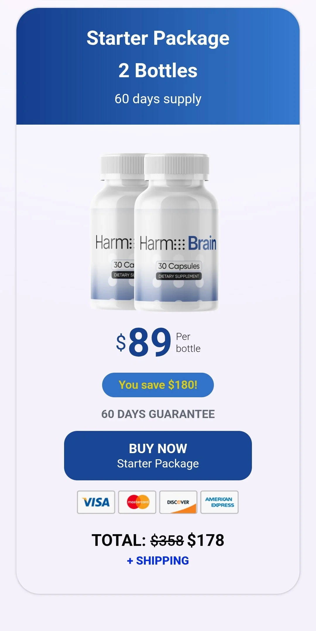 Harmo Brain one bottle
