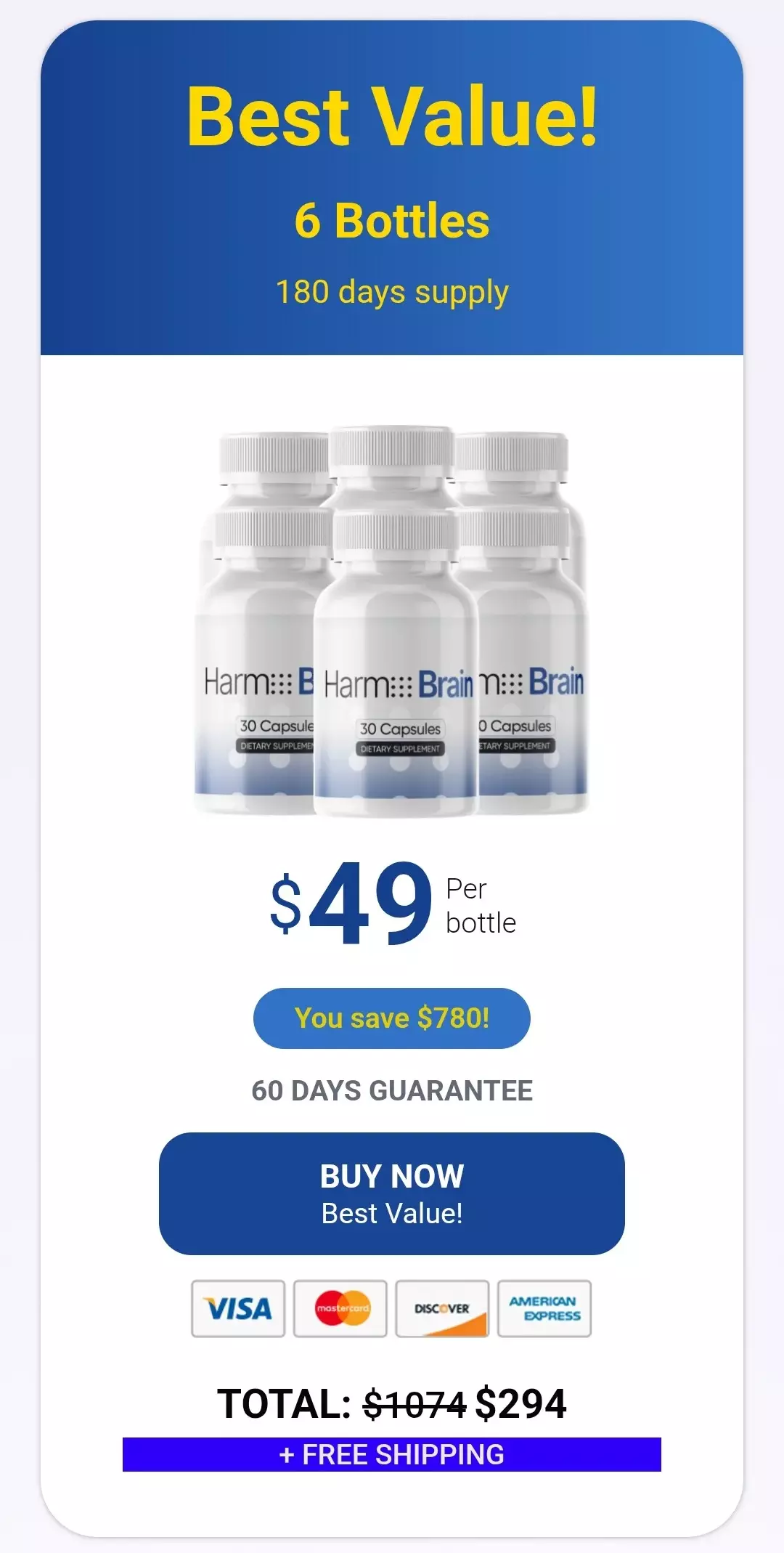 Harmo Brain 6 bottles